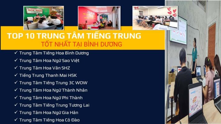 10 Trung Tâm Học Tiếng Trung Ở Bình Dương Chất Lượng Cao