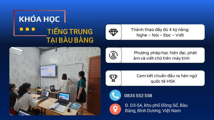 Học Tiếng Trung ở Bàu Bàng